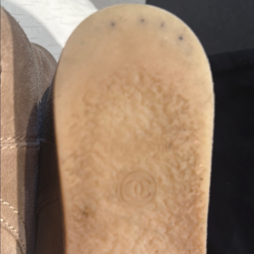 Chanel Women’s Tan Suede Boots - Picture 7 of 12
